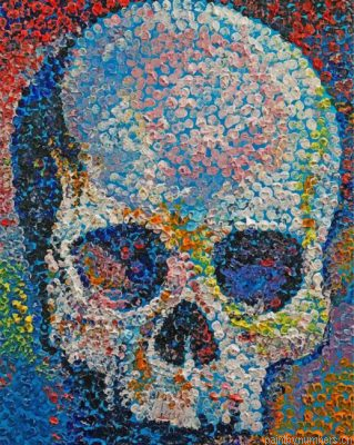 Pointillism Skull Painting By Numbers.png