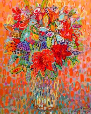 Pointillism Vase Flower Painting By Numbers.png