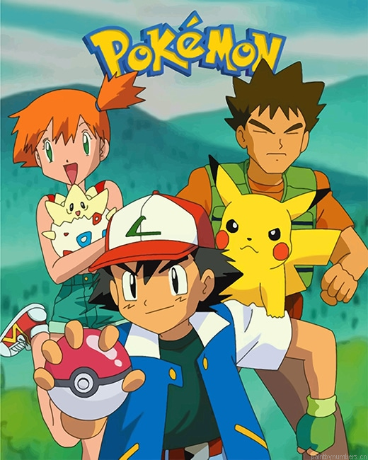 Pokemon First Generation Animations Painting By Numbers.png