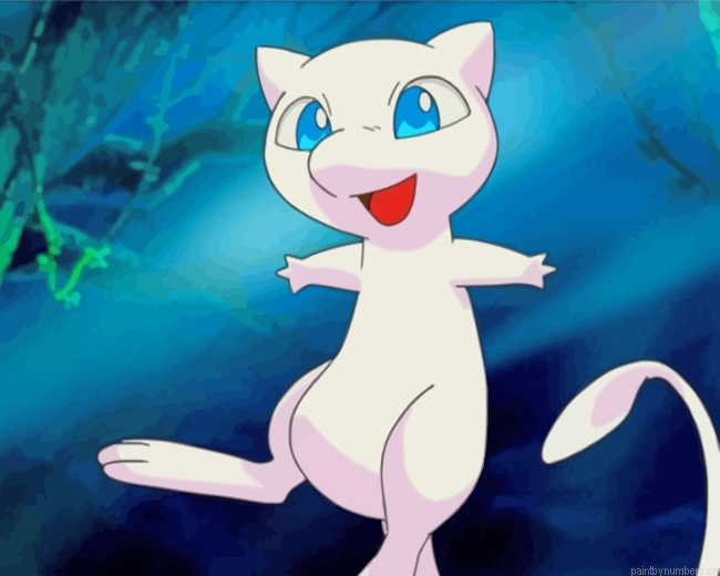Pokemon Mew Painting By Numberss.png