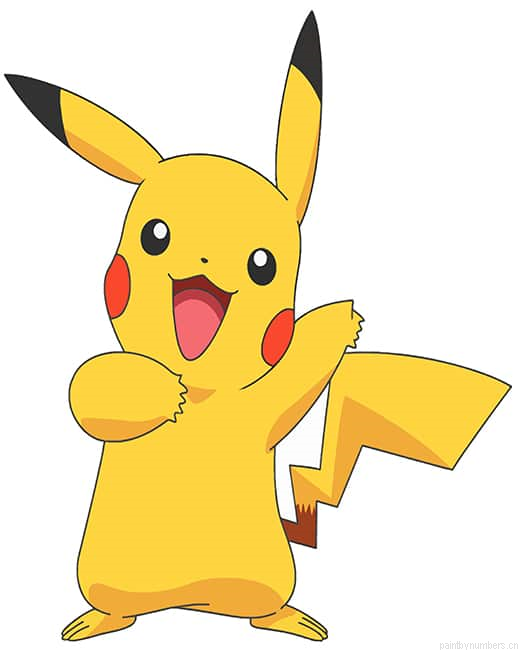 Pokemon Pikachu Anime Painting By Numbers.png