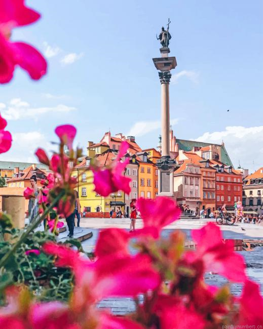 Poland Sigismund Column Cities Painting By Numberss.png