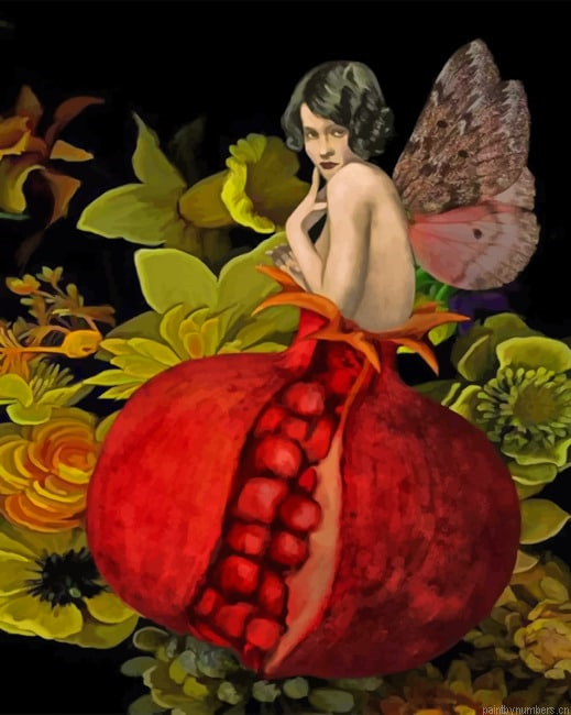 Pomegranate Woman Painting By Numberss.png