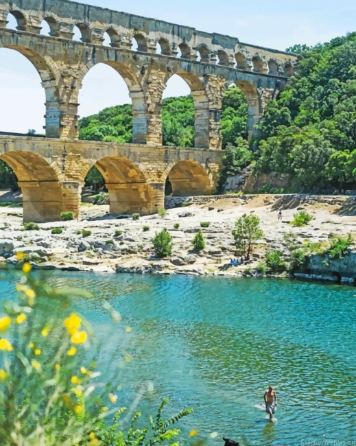 Pont Du Gard France Painting By Numberss.png