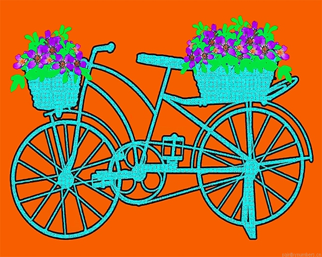 Pop Art Bicycle Painting By Numberss.png