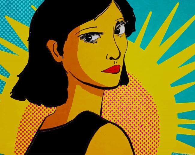 Pop Art Woman With Short Hair Painting By Numberss.png