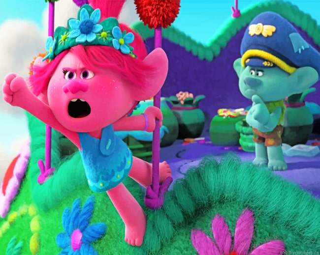 Poppy And Branch Trolls Painting By Numbers.png