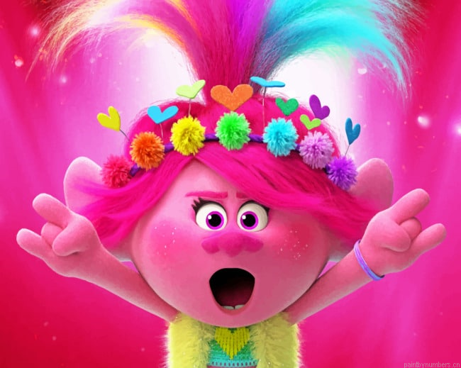 Poppy From Trolls Painting By Numbers.png