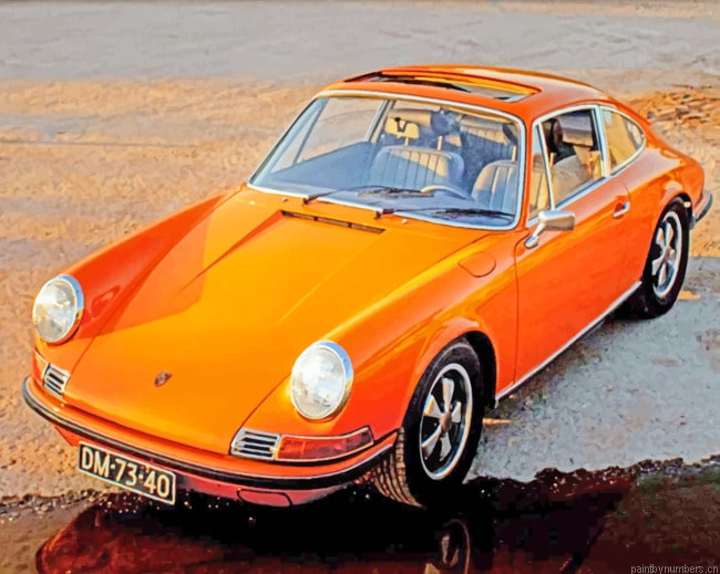 Porsche Retro Car Painting By Numberss.png