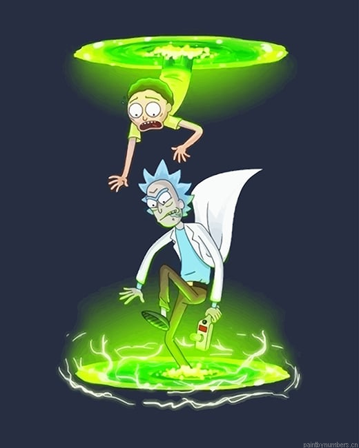 Portal Gun Rick And Morty Animations Painting By Numberss.png