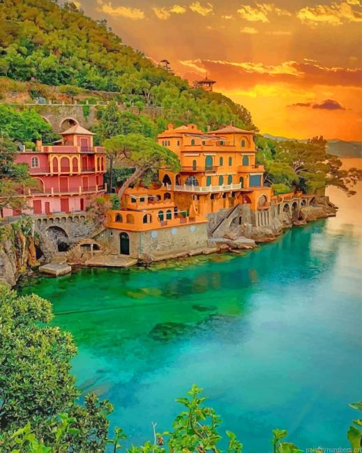 Portofino Castello Brown Painting By Numberss.png