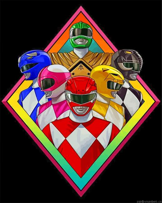 Power Rangers Characters Painting By Numberss.png