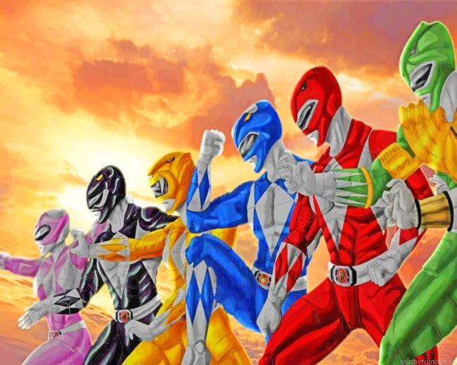 Power Rangers Team Animation Painting By Numbers.png