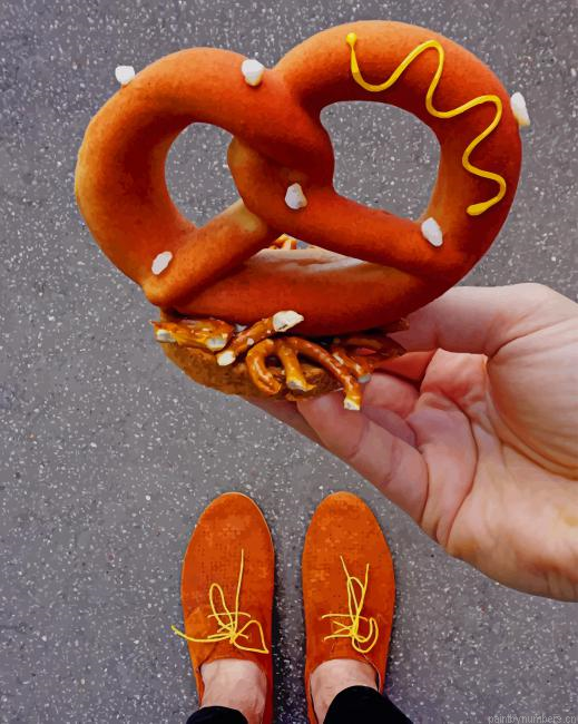 Pretzel Food Painting By Numberss.png