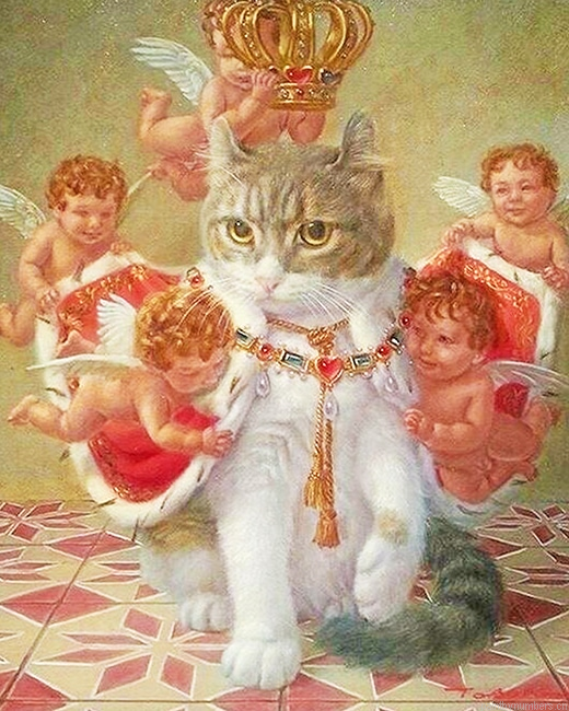 Prince Meow And Angels Painting By Numberss.png