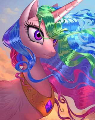 Princess Celestia My Little Pony Painting By Numbers.png