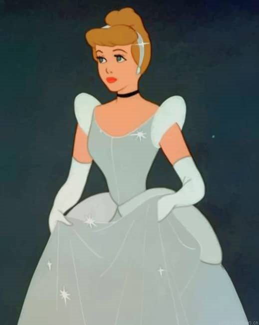 Princess Cinderella Animations Painting By Numberss.png