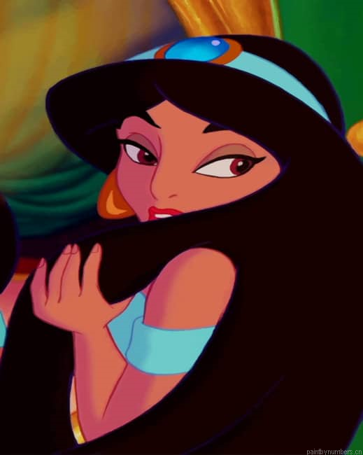 Princess Jasmine Aladdin Animatios Painting By Numberss.png