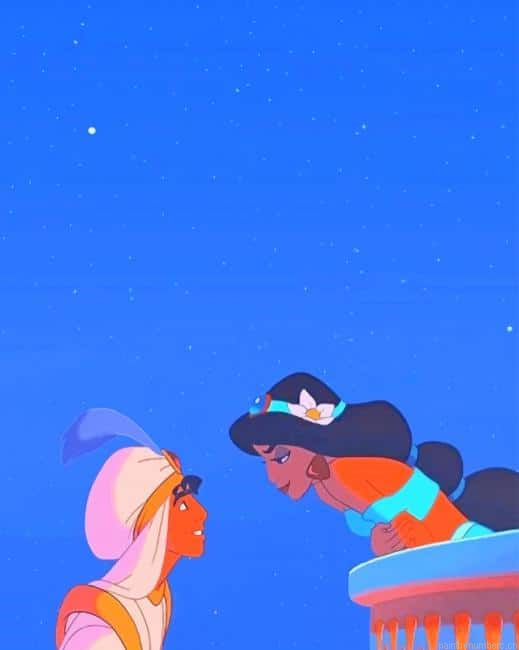 Princess Jasmine And Aladdin Animations Painting By Numberss.png