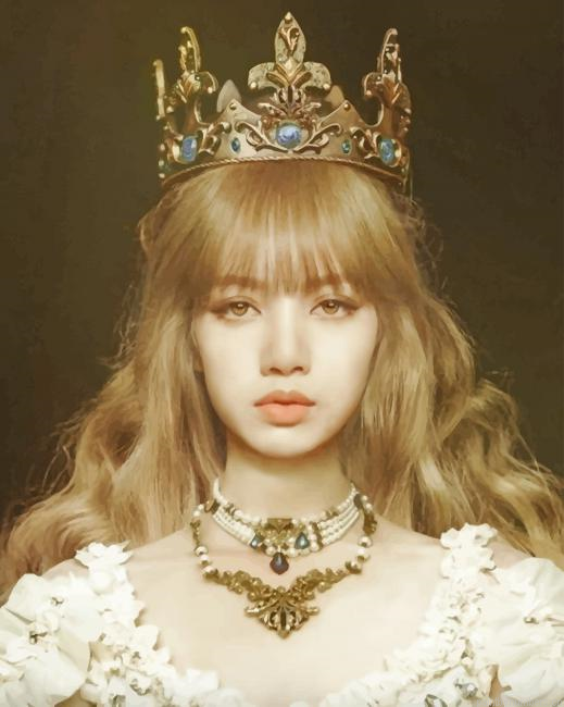 Princess Lisa Black Pink Singers Painting By Numberss.png