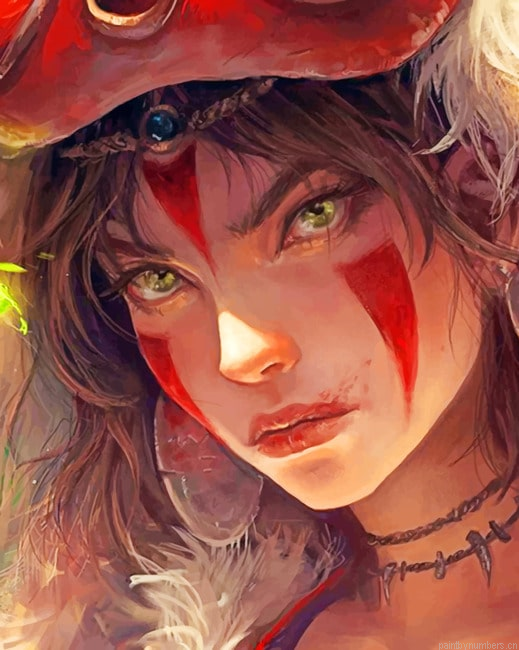 Princess Mononoke Ashitaka Painting By Numbers.png