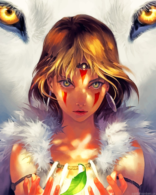 Princess Mononoke Studio Ghibli Painting By Numbers.png