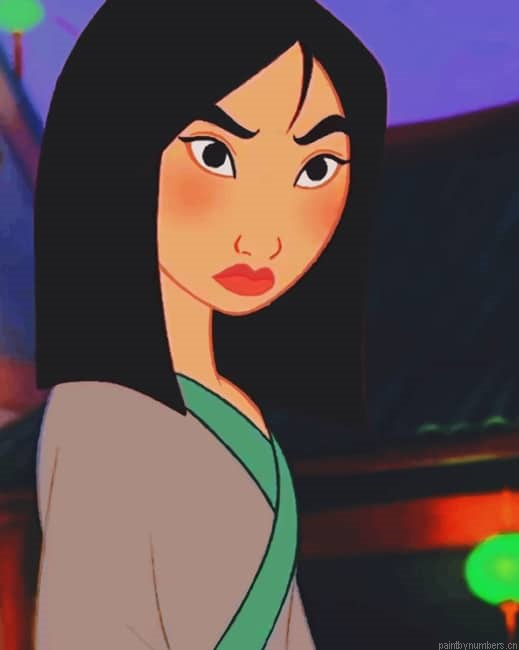Princess Mulan Animations Painting By Numberss.png