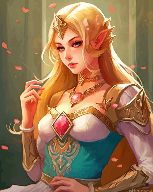 Princess Zelda Painting By Numberss.png