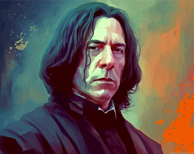 Professor Severus Snape Art Painting By Numberss.png