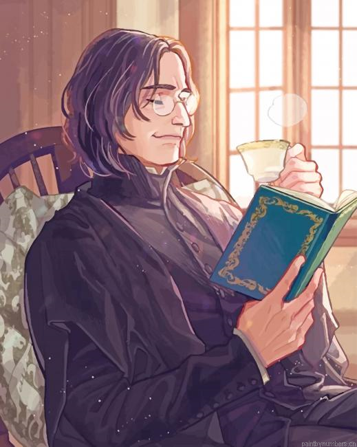 Professor Severus Snape Harry Potter Painting By Numberss.png