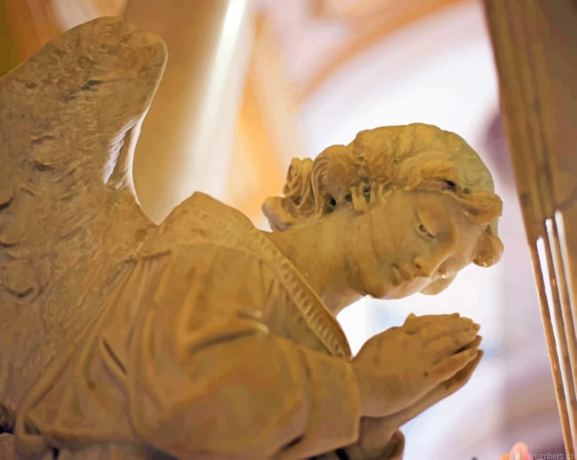 Prying Angel Statue Painting By Numberss.png