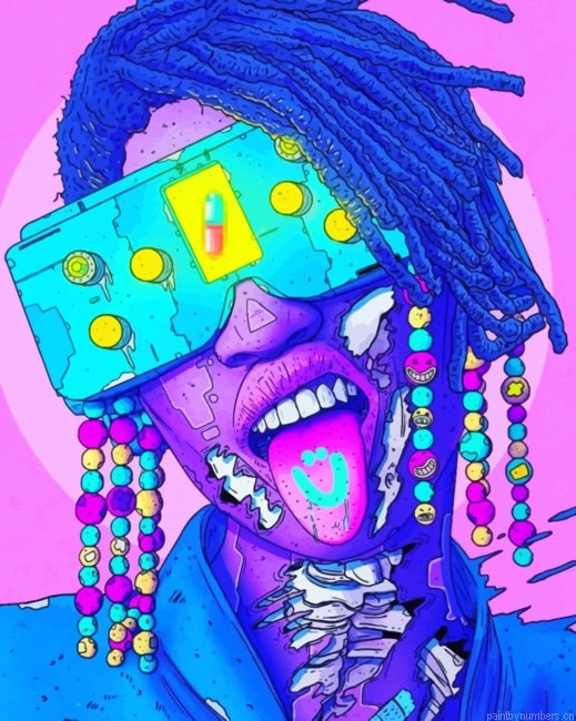 Psychedelic Art Cyber Punk Painting By Numbers.png