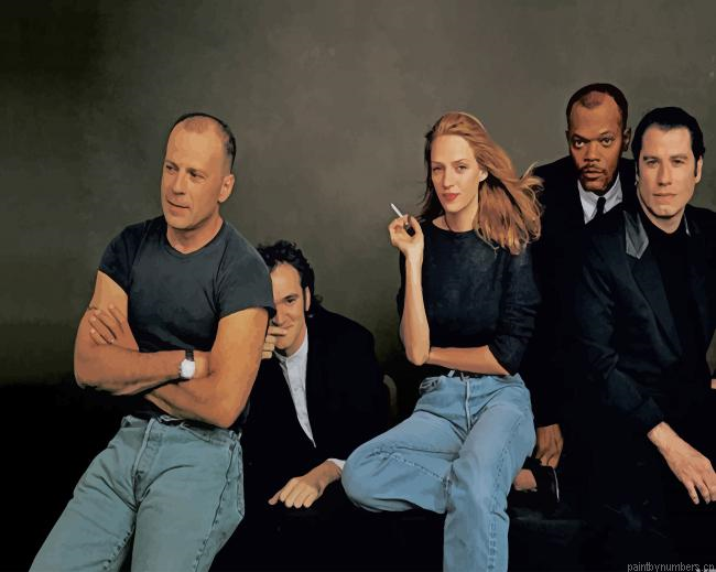 Pulp Fiction Movie Characters Painting By Numberss.png