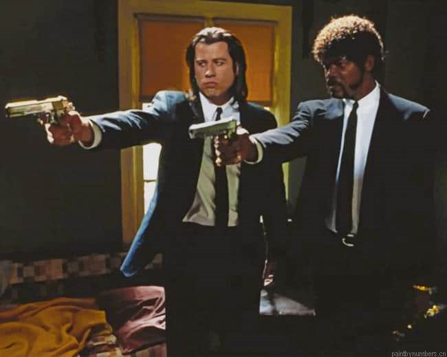 Pulp Fiction Vincent And Jules Movies Painting By Numberss.png