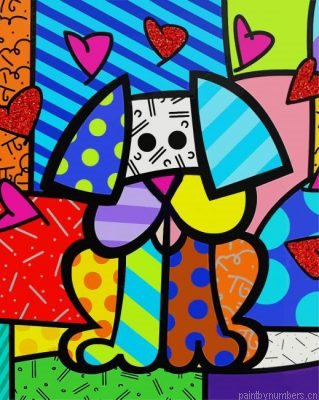 Puppy Folk Art Painting By Numbers.png