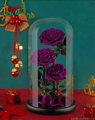 Purple Glass Roses Painting By Numbers.png