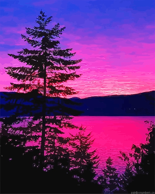 Purple Landscape Painting By Numberss.png