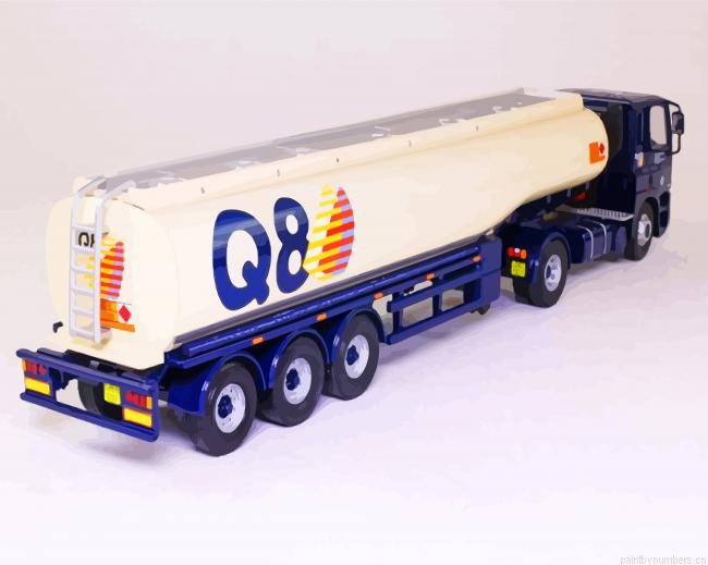 Q8 Petrol Tanker Truck Painting By Numberss.png