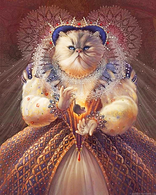 Queen Meow Cats Painting By Numberss.png