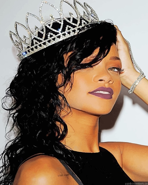 Queen Rihanna Singers Painting By Numberss.png