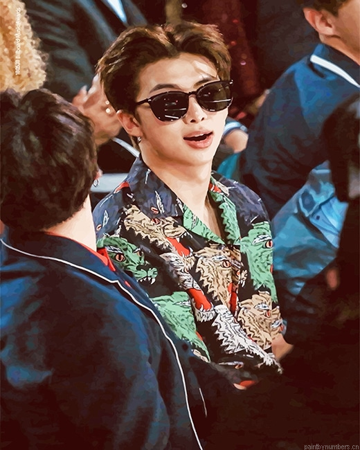 Rm Bts Rap Monster Rappers Painting By Numbers.png