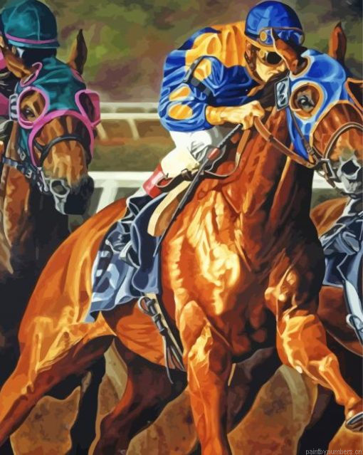Racehorse Art Painting By Numberss.png