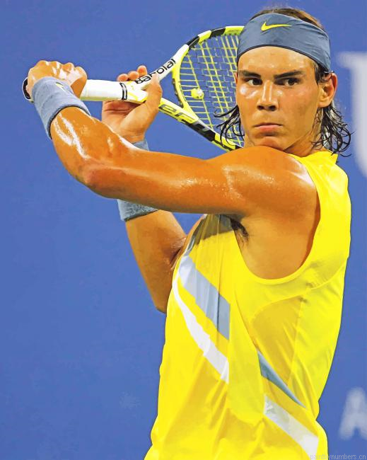 Rafael Nadal Player Tennis Painting By Numberss.png