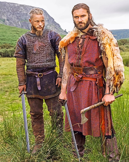 Ragnar And Rollo Vikings Actors Painting By Numberss.png