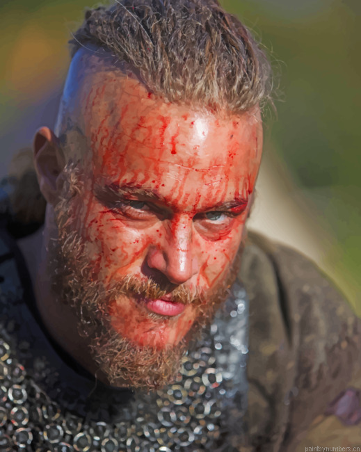 Ragnar Lothbrok Vikings Movies Painting By Numberss.png