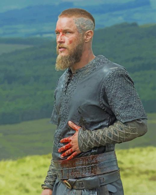 Ragnar Lothbrok Vikings Painting By Numberss.png