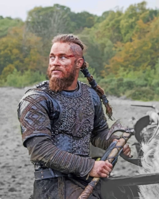 Ragnar Vikings Actors Painting By Numberss.png