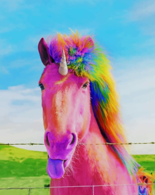Rainbow Horse Painting By Numberss.png