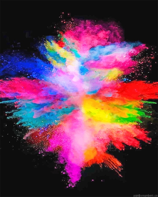 Rainbow Smoke Painting By Numberss.png