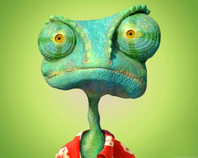 Rango Lizard Cartoon Painting By Numberss.png